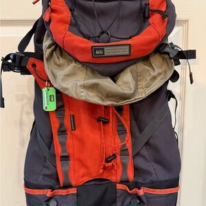 Red and Black Technical Backpack